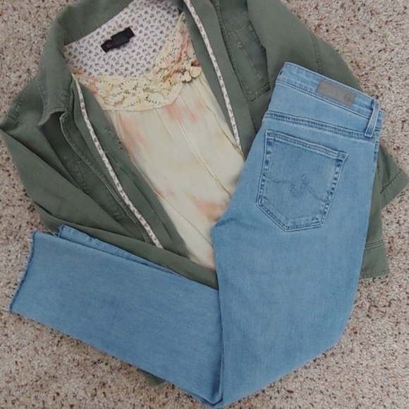Ag Adriano Goldschmied Denim - AG Prima Crop Jeans Soft Denim 👖